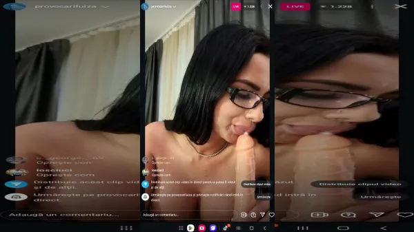 Luiza are provocare pe tiktok sa bage dildo iin gura