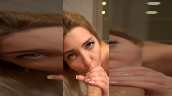 Muie pofticioasa facuta de o romanca blonda frumoasa